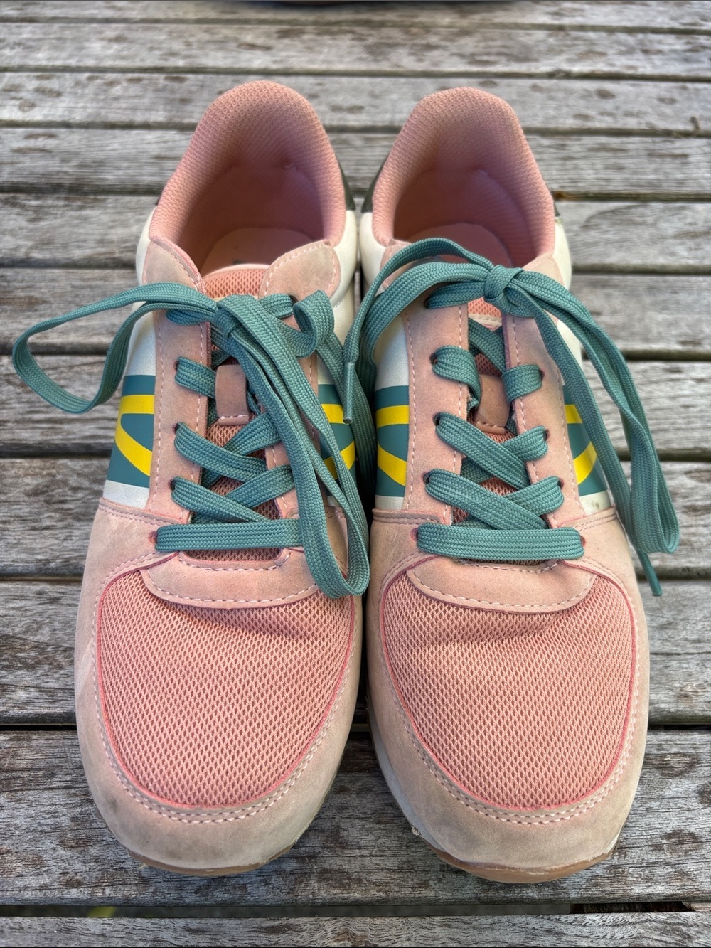 Tretorn Loyola Retro Jogger Sneakers | Pink Multi | Size 8.5